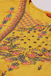 Mustard LIVA Straight Kurta image number 1